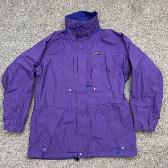 Vintage Patagonia Jacket Parka Men Small Purple Full Zip Ski Snow Storm Mountain